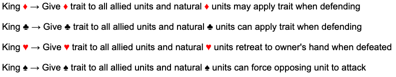 Kings Abilities